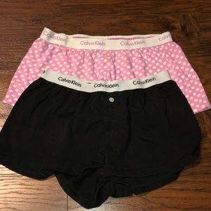 CALVIN KLEIN COTTON SLEEP SHORTS